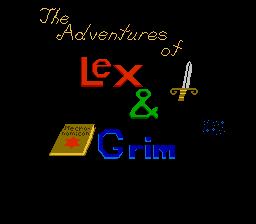 The Adventures of Lex and Grim Title Screen